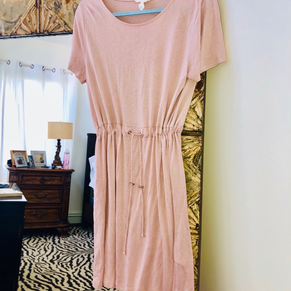 Pink Casual TShirt dress